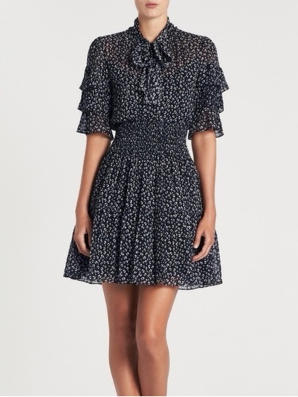 Rebecca Taylor Silk Cheetah Dress