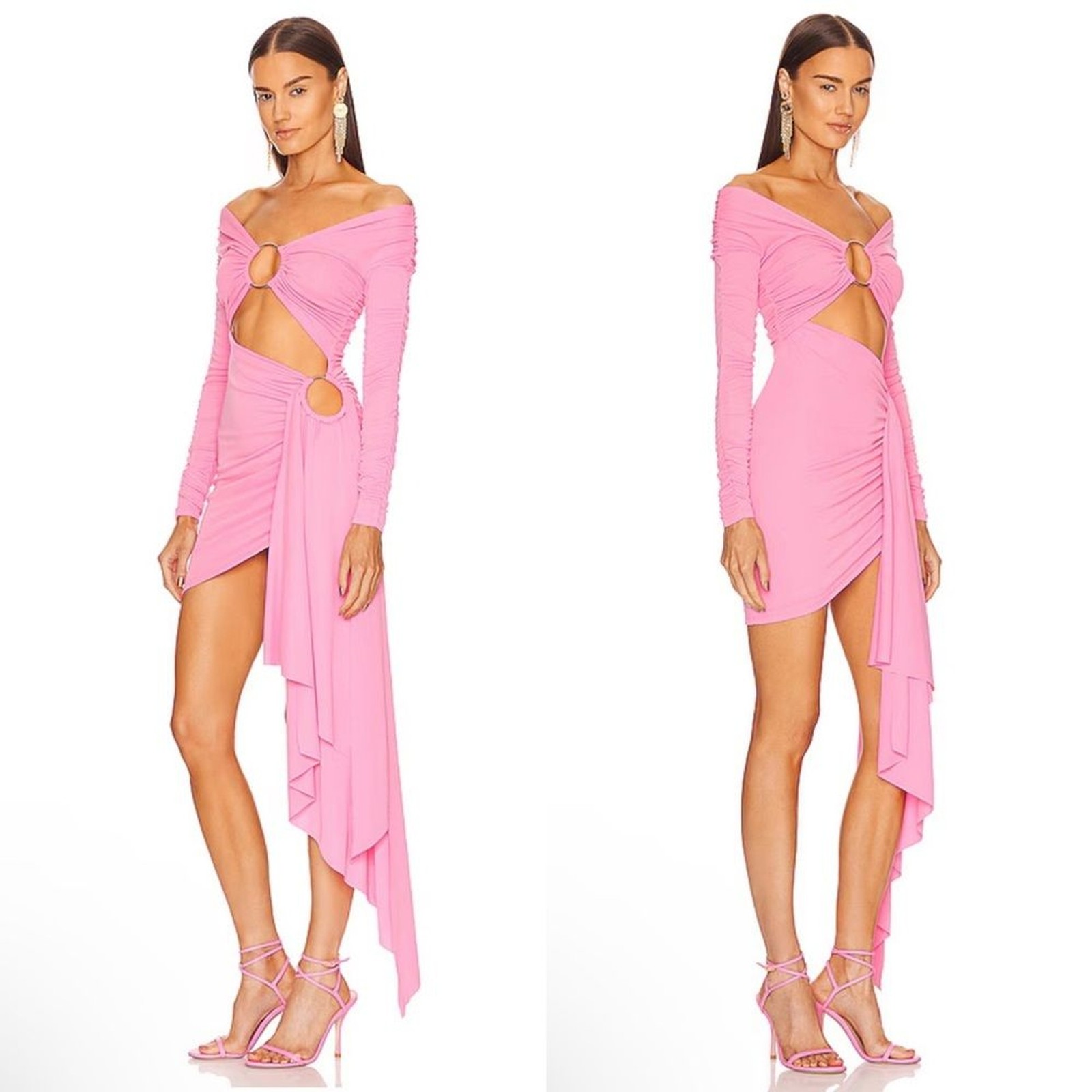 Michael Costello X Revolve Kurt Cutout Mini Dress In Pink SIZE M