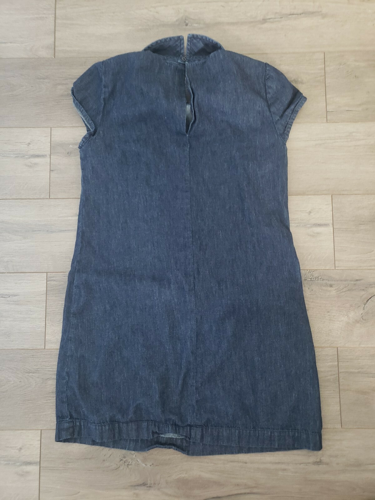 ZARA BASIC Denim Dress cap sleeve Blue USA Size Medium
