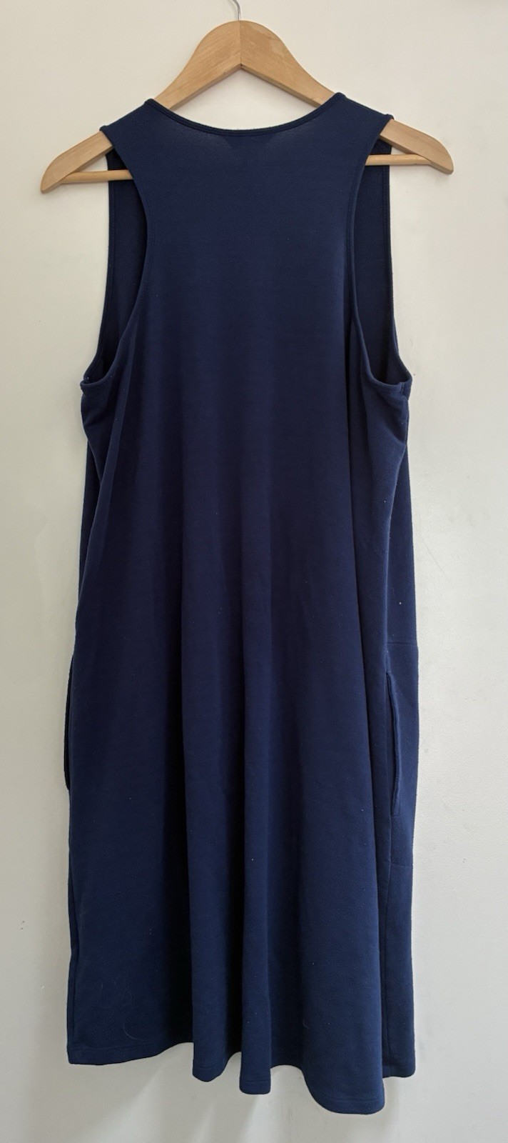 Reaction Kenneth Cole Womens Solid Blue Polyester Blend Sleeveless Tank Dress XL
