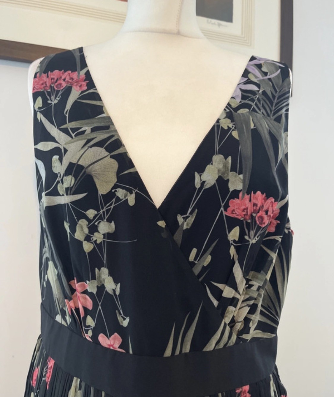 Ted Baker ‘Malinae’ Highland Tiered Pleated Midi Dress 3 12 BNWT