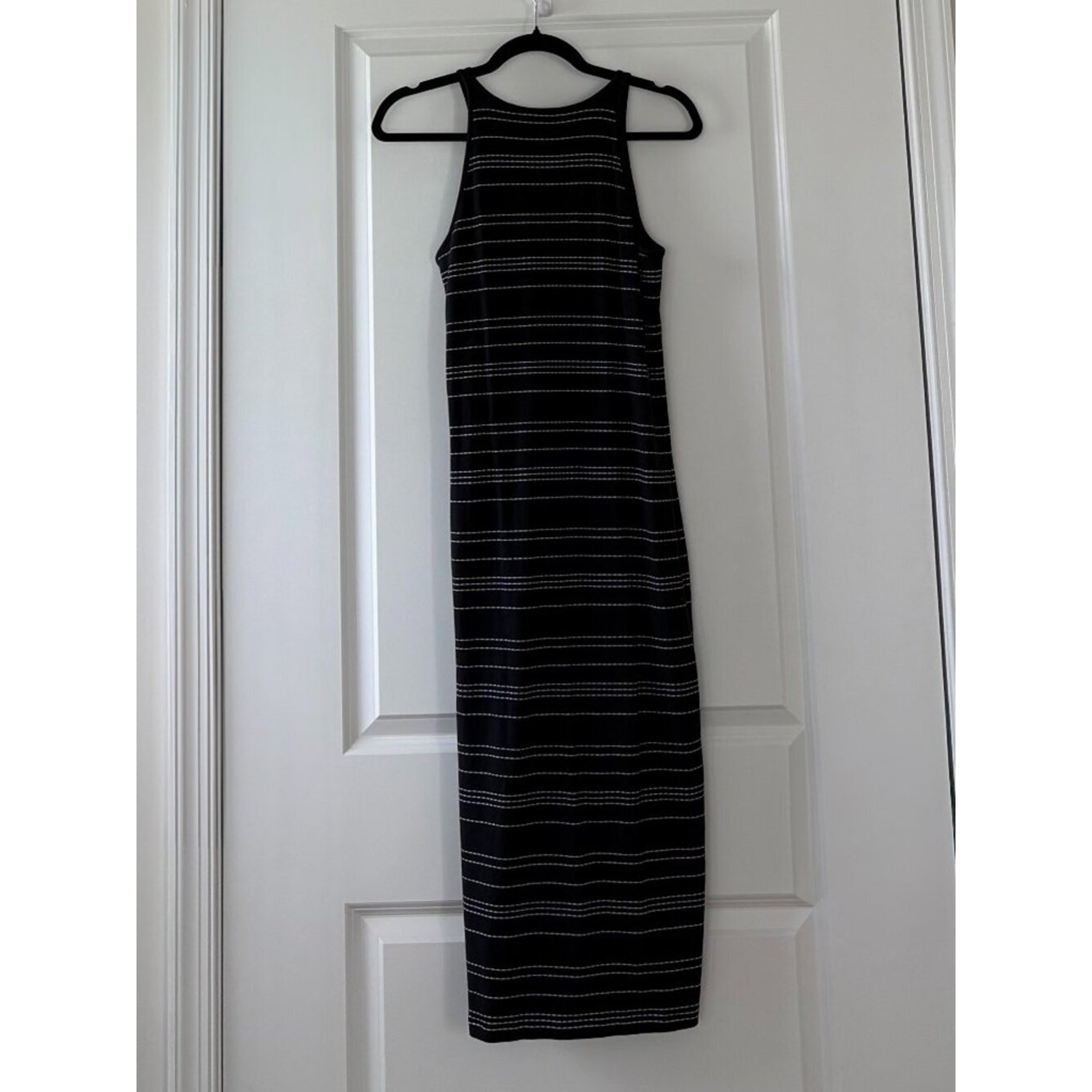 Athleta Athleisure Sunkissed Broken Stripe Midi Tank Dress Size Small