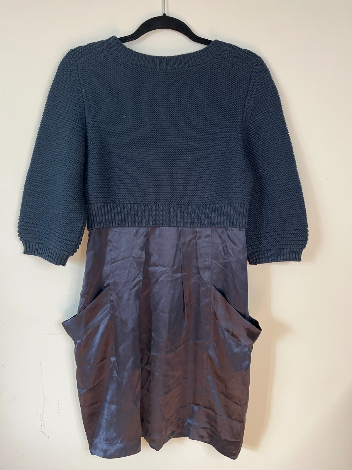 Rare Find! Mint Jodi Arnold Navy Wool & Silk Dress Capsule Women’s M Preppy