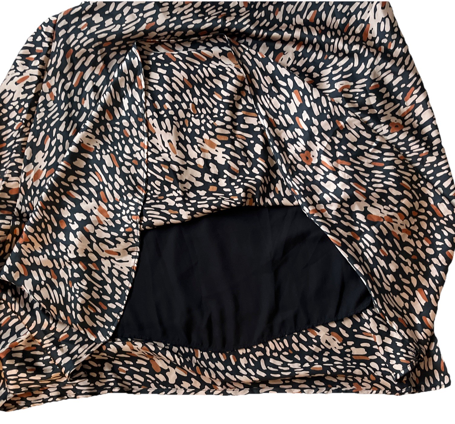 VICI Tyche Brown And Black Leopard Print Cutout Maxi Dress Size M