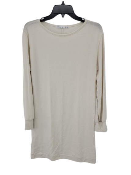 Fraiche by J Dress Womens XL Ivory Gold Metallic V-Neck Pullover Cocktail Party