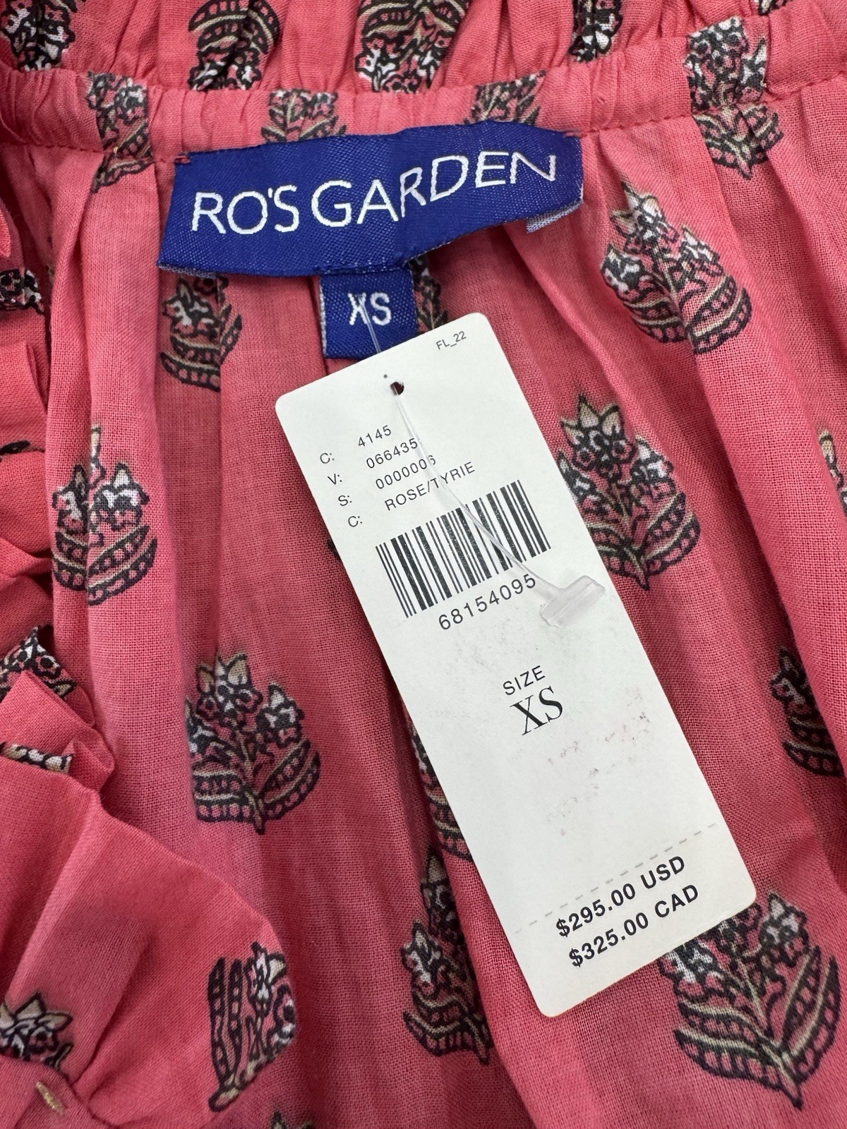 ANTHROPOLOGIE RO’S GARDEN SOFIA TRAPEZE SWING TIERED MAXI DRESS XS 298