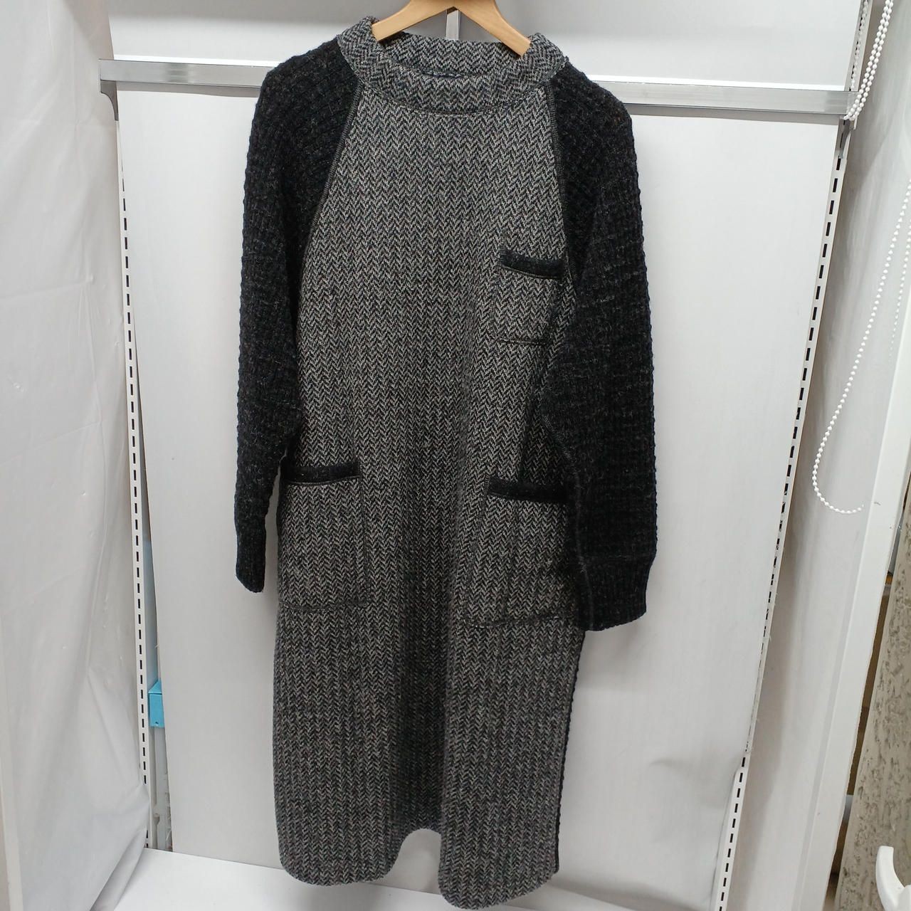 SDL 45R Shetland Tweed Knit Dress GRY Used