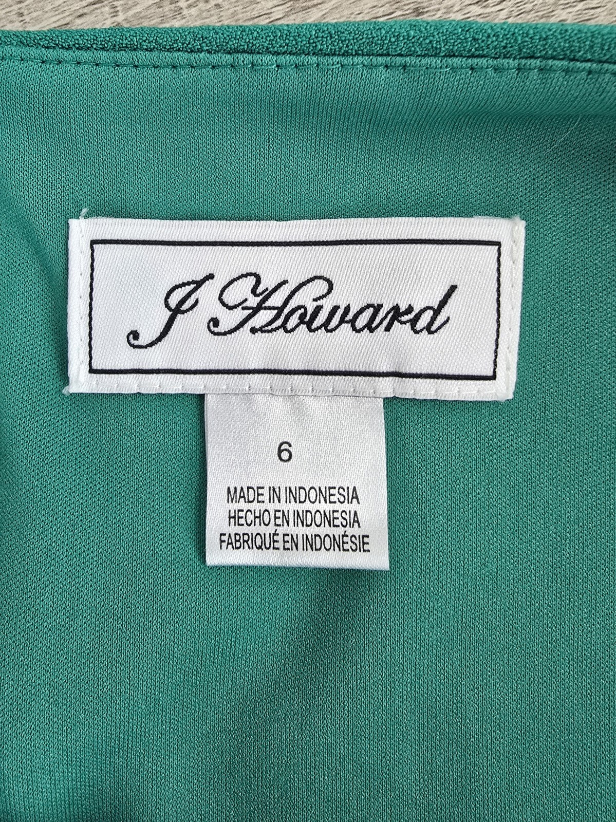 J Howard Womens Dress Size 6 Emerald Kelly Green Front Pockets Zipper Excellent