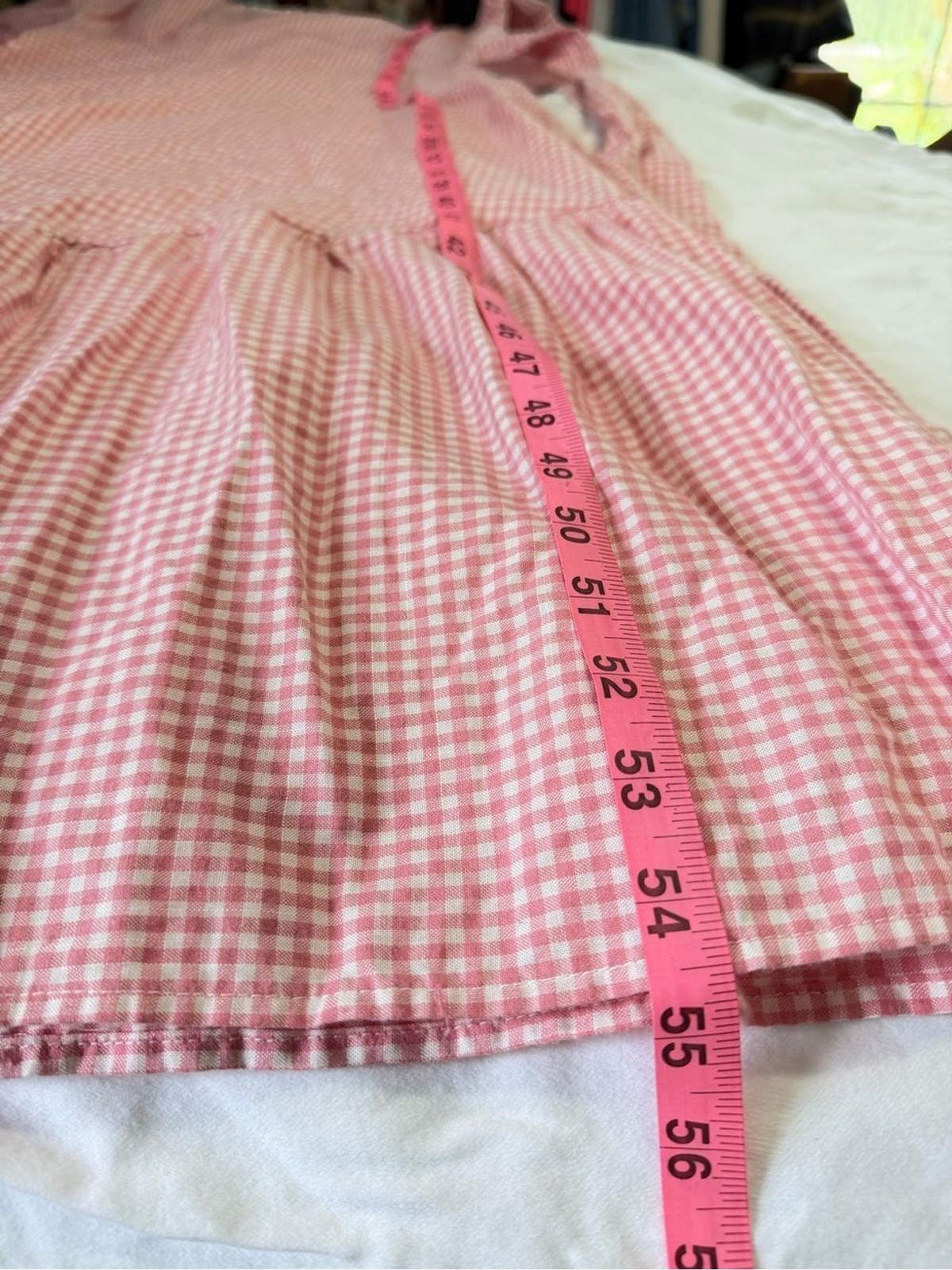 NWT Ivy City Co Hannah Pink Gingham Dress Size 14 Cottagecore Puff Sleeve modest