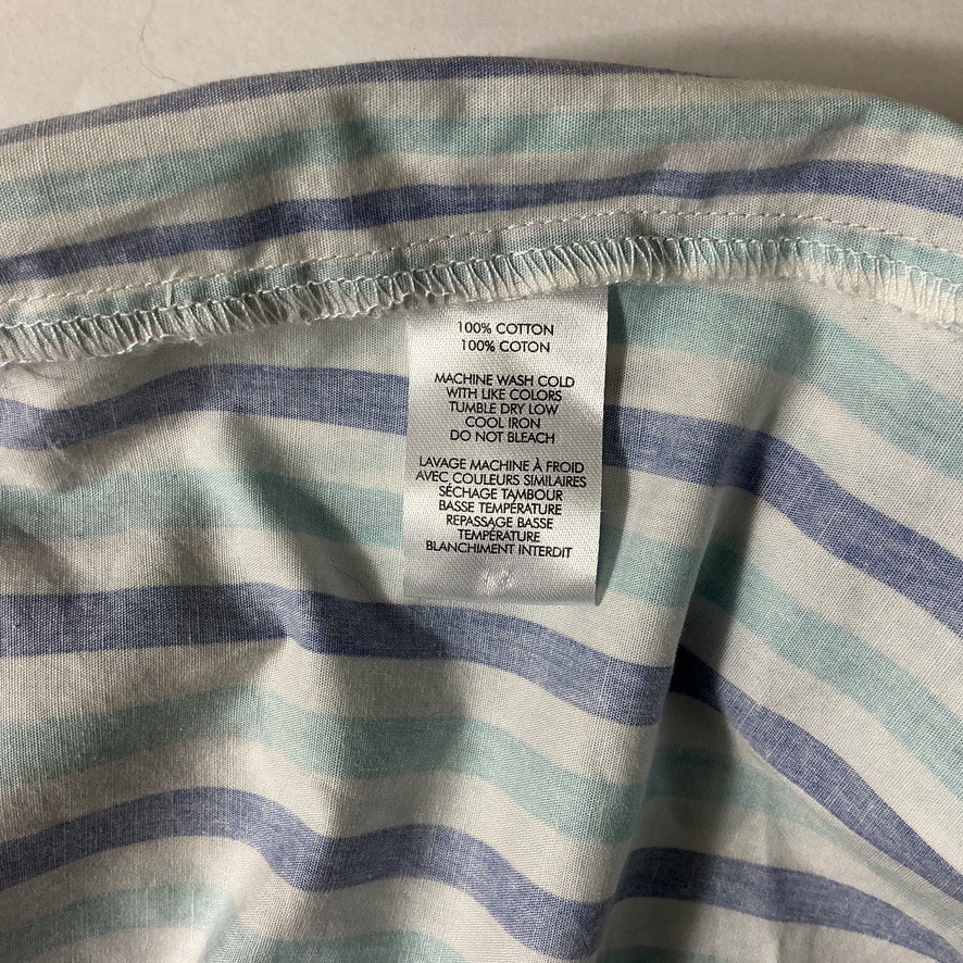 Solid & Striped Blue White Open Back The Emerson Striped Shirt Dress S