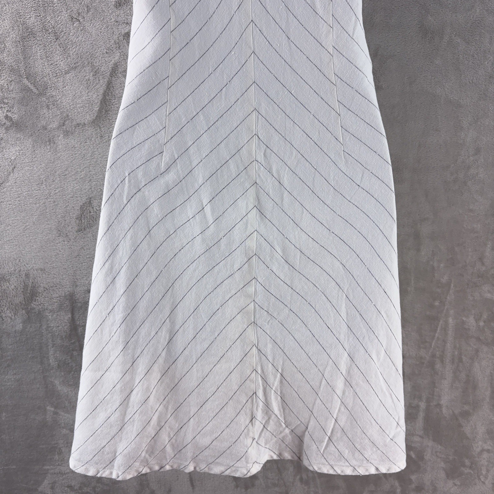 ATM Anthony Thomas Melillo Dress Womens Size Medium White Striped Slip￼