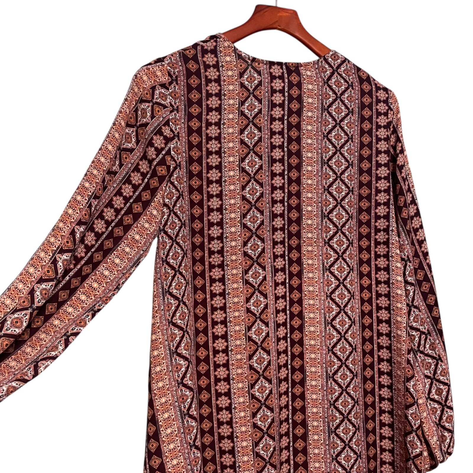 Show Me Your MuMu Thunderbird Tunic Peasant Blouse Mini Dress Size S Festival