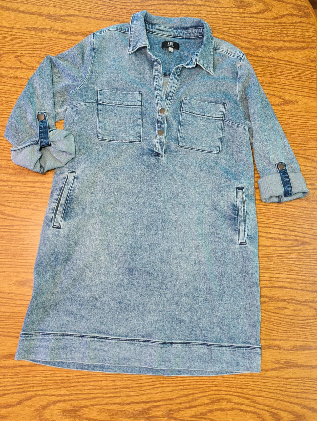 KUT FROM THE KLOTH Anika Denim Dress Sizes 12