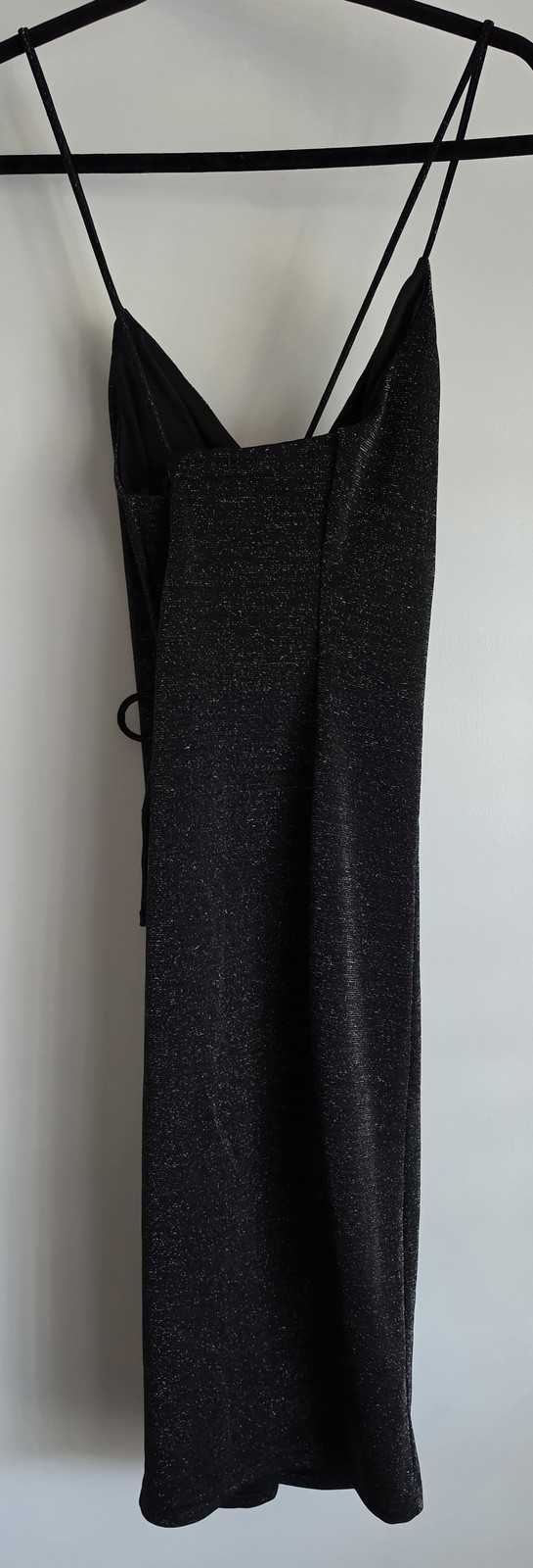 NWT Forever 21 Sleeveless Midi Dress Women L Black Gold Bodycon Gown