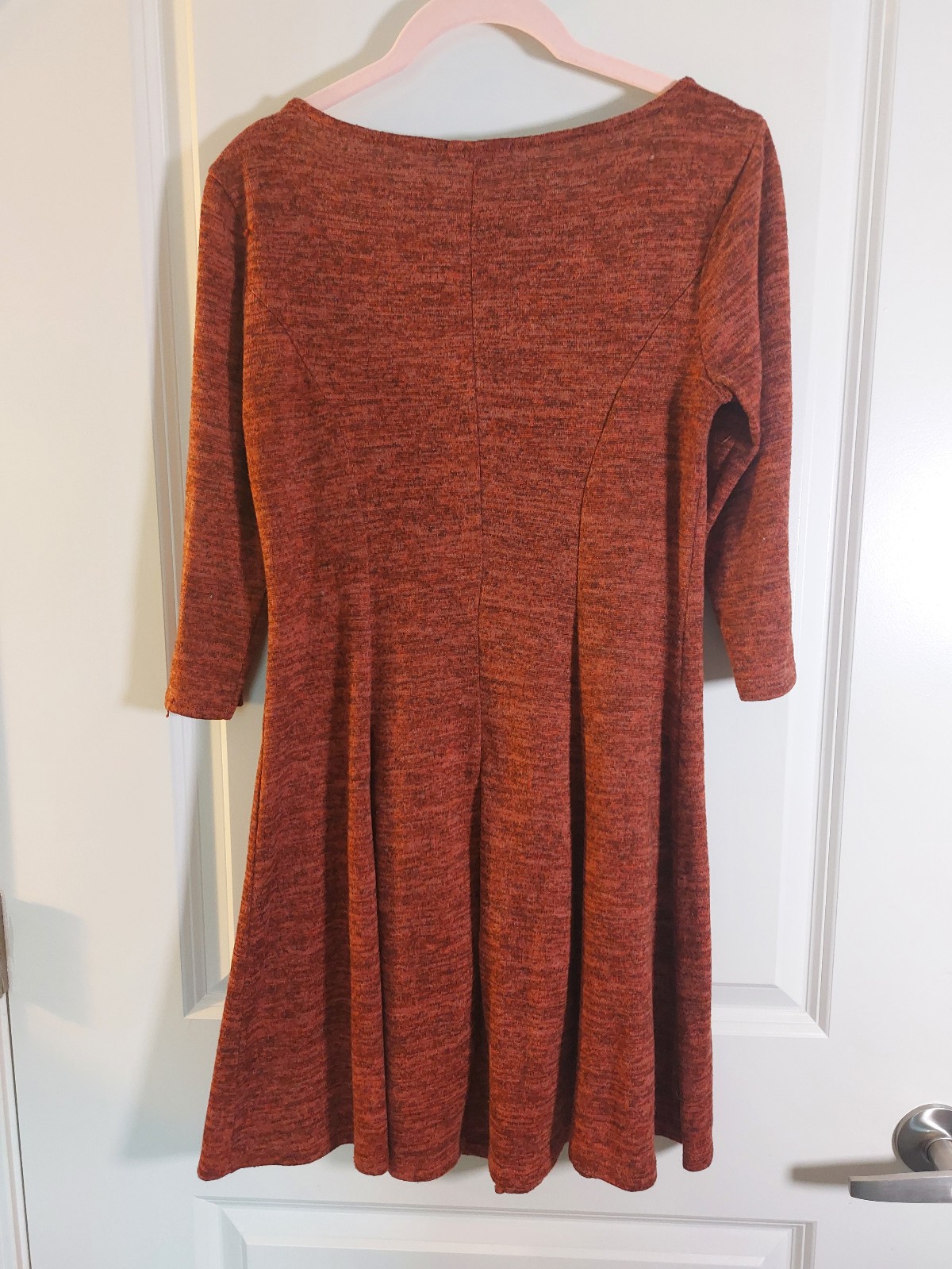 Bebop fit flare skater Rust orange dress size M