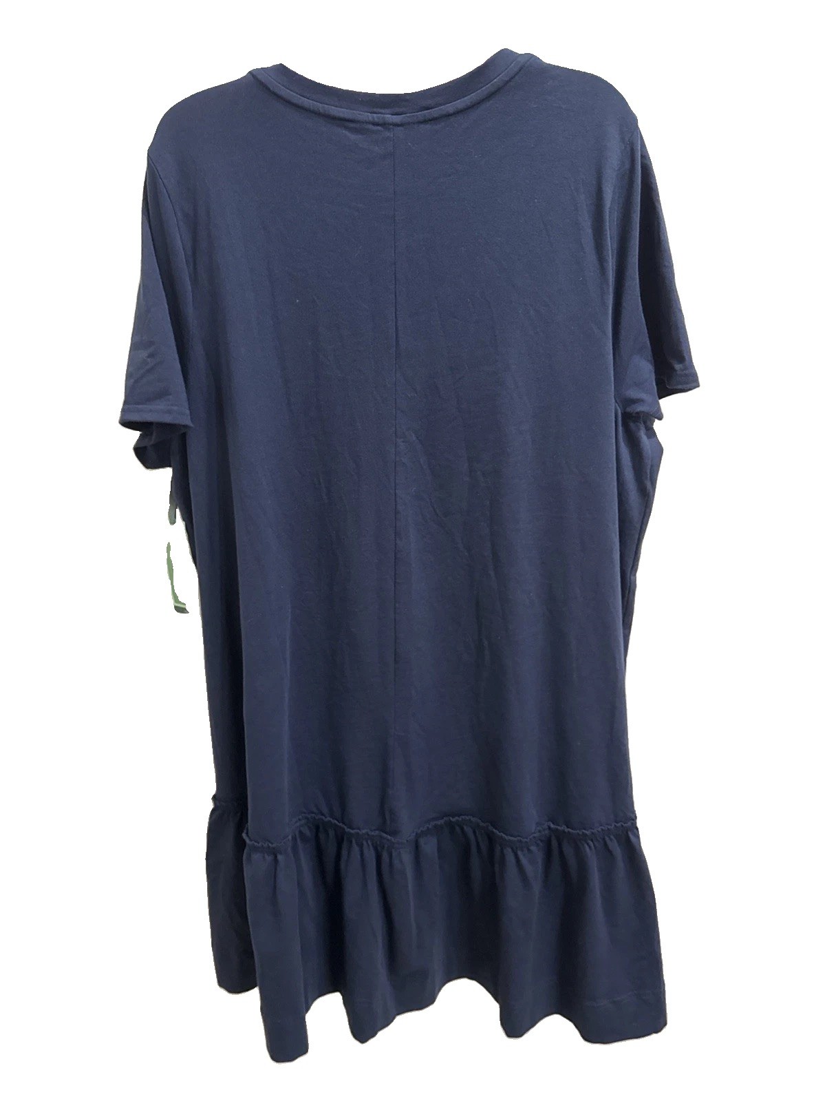 Terra & Sky Dress Plus Size Navy – Cotton Stretch Blend – Short Sleeves NWT