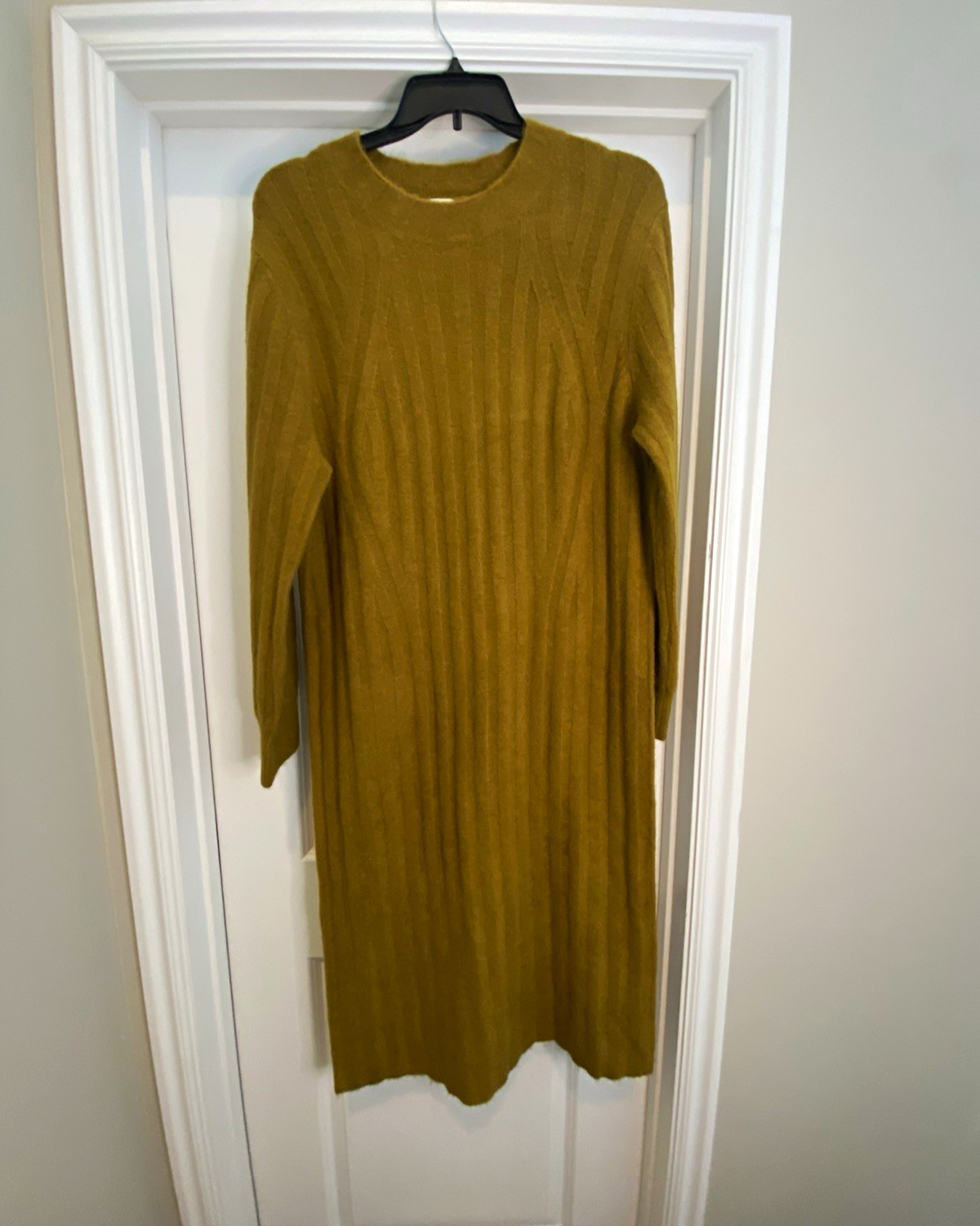A New Day Women’s XXL Brown Ribbed Knit Sweater Dress Midi Pullover – Worn Once