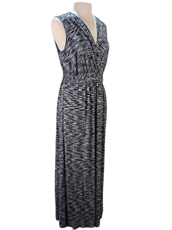 Spense Maxi Sundress Womens XL Black Boho Chic Resort Contemporary Modest Casual
