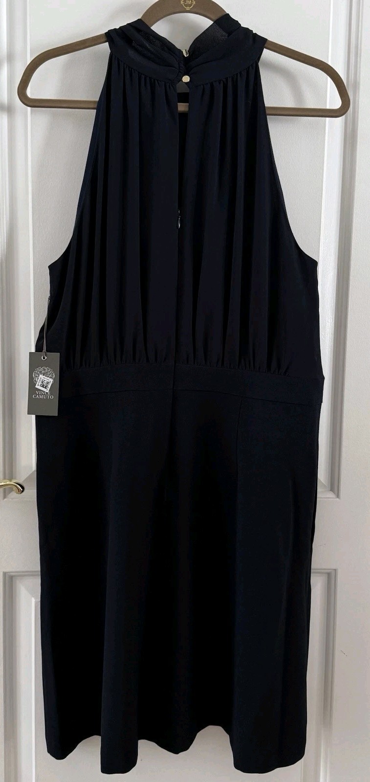 Vince Camuto Womens Navy Bow Halter Dress Size 16 Career, Formal, Night Away