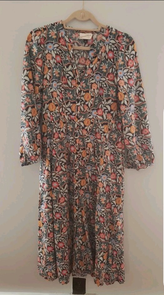 Cotton On Ditsy Floral Cottage Core MIDI Dress Size Medium