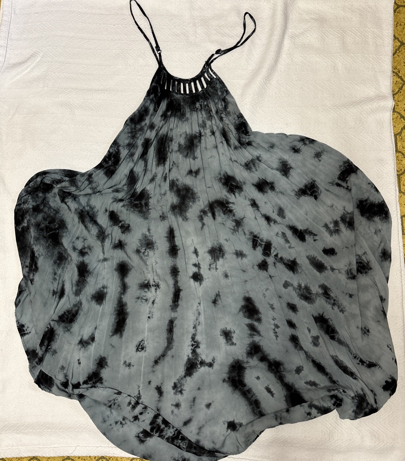 TIE DYE DRESS TENT BOHO HIPPIE FESTIVAL GYPSY BEACH COVER-UP VACAY size XL