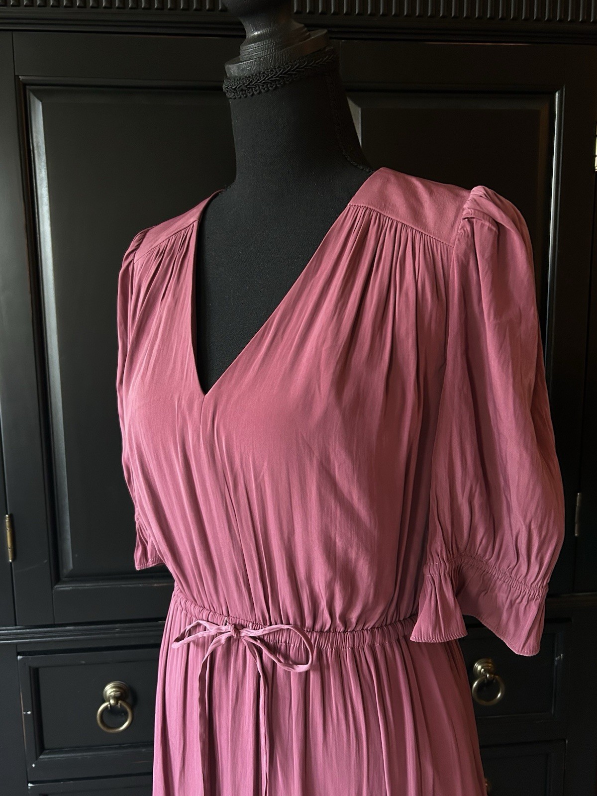 Gal Meets Glam Dahlia Orchid Boho Gown Tiered Maxi Dress Cottage Core Size 4