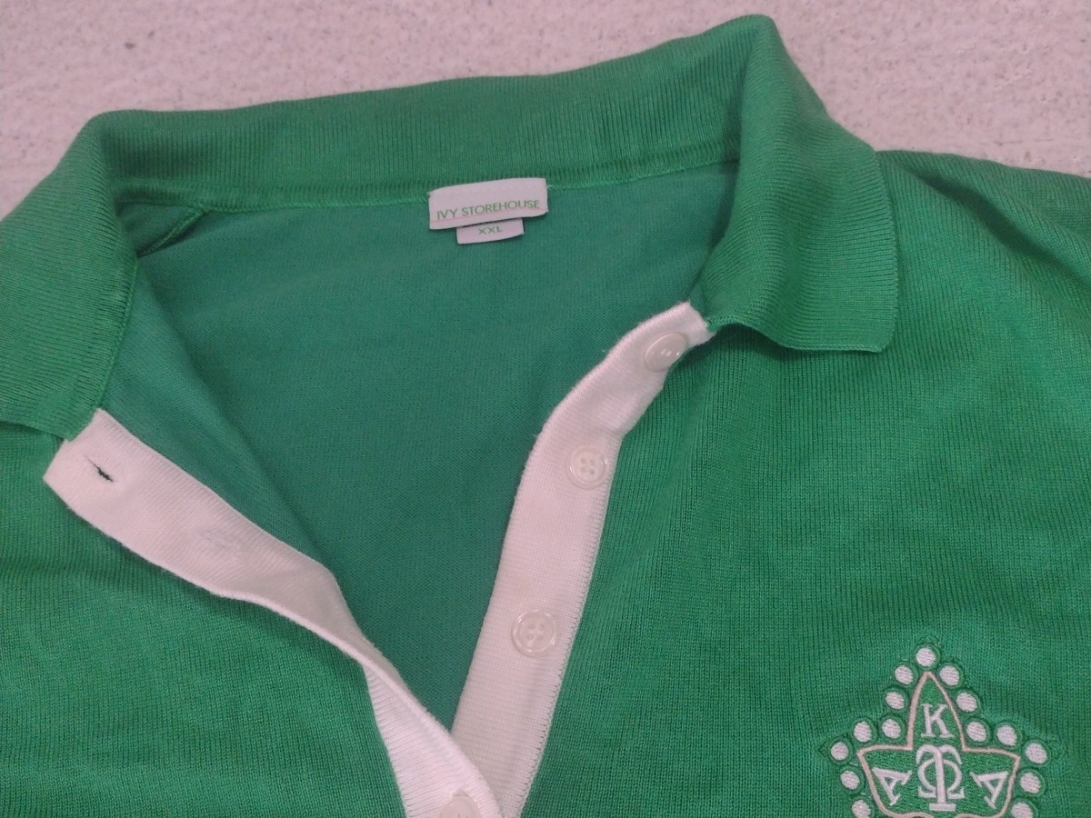Ivy Storehouse Alpha Kappa Alpha Dress Linen Blend Green Size XXL