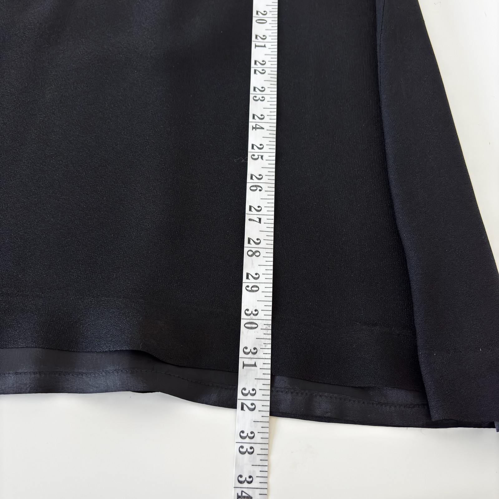Black Dress Size M Long Sleeves Bow Tie Buttoned Cuff