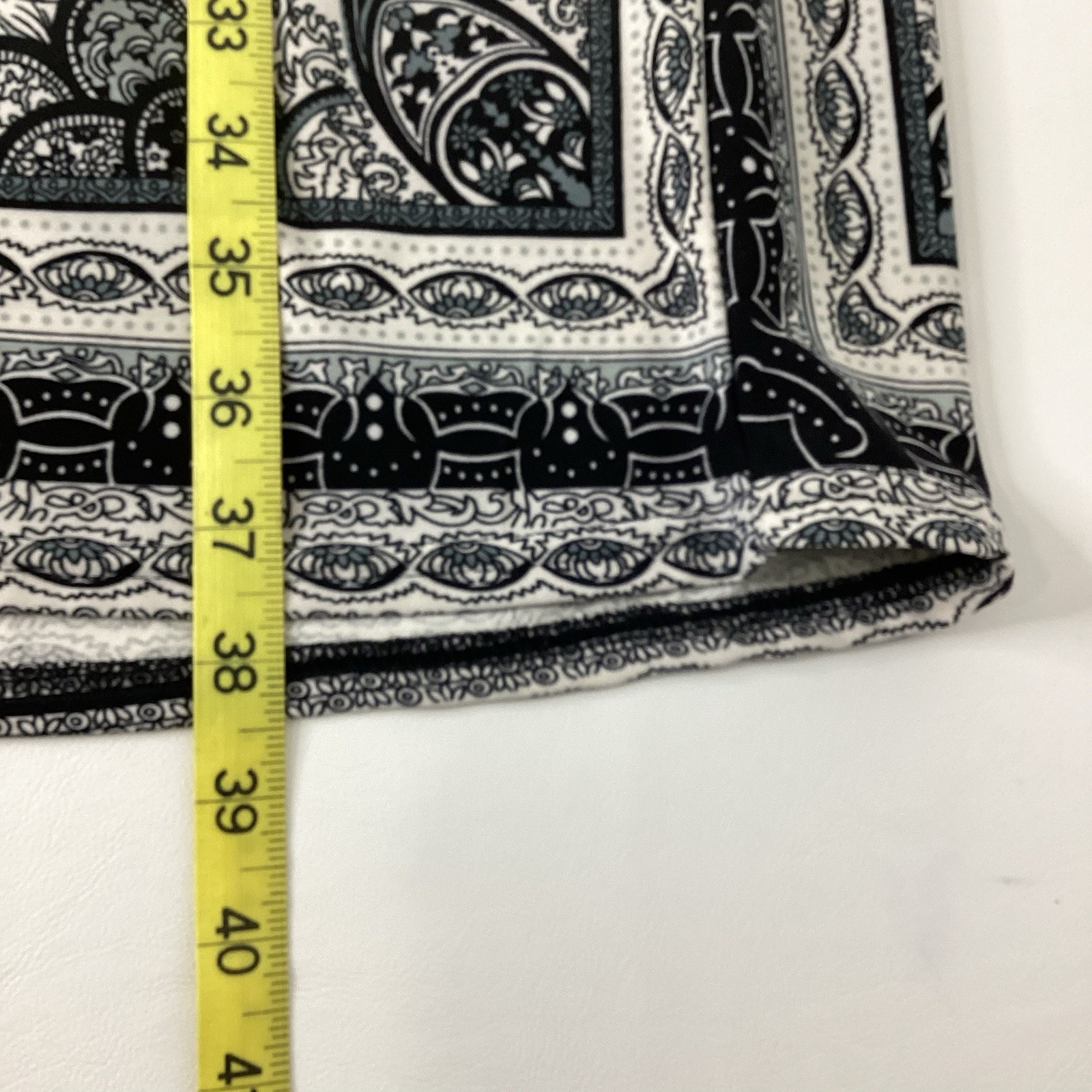 Y2K She’s Cool Black & White Boho Print Dress Sz S Party Vacation Classy Indie