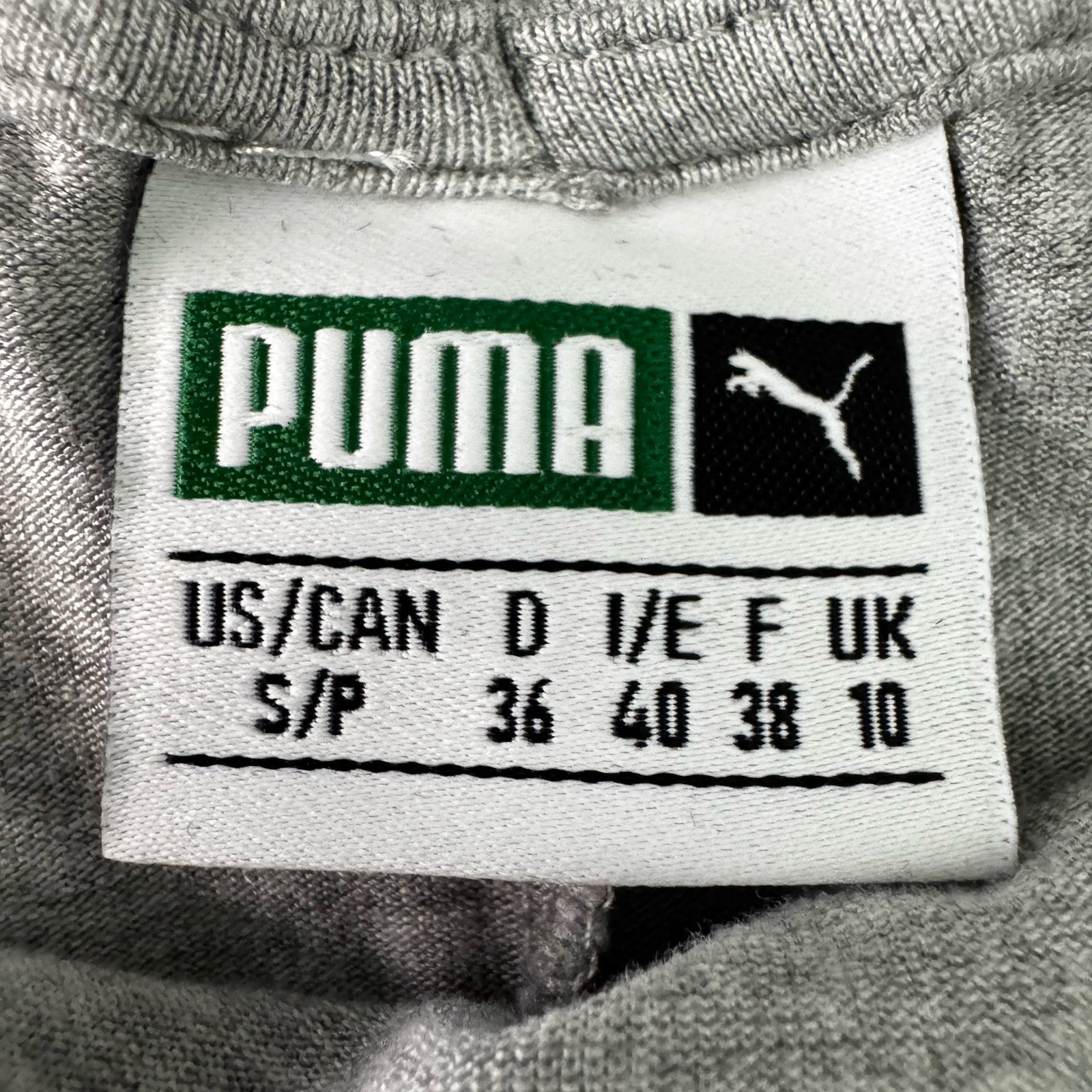 PUMA Classics Open Back Bodycon Maxi Dress Gray Mock Neck Long Sleeve Slit Small