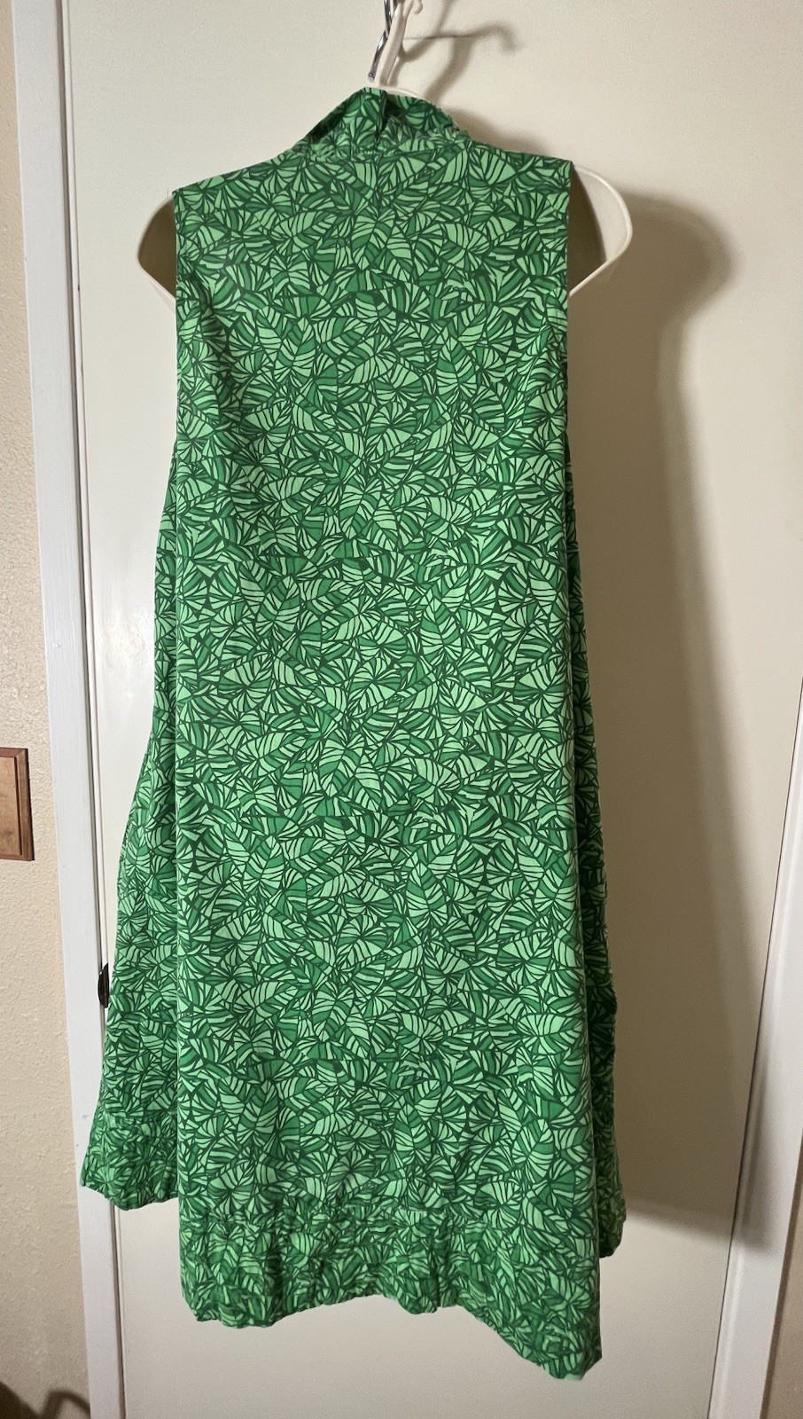 ANTHONY RICHARDS Shift SZ S Sleeveless Cowl Neckline Cotton Blend 2 Pockets