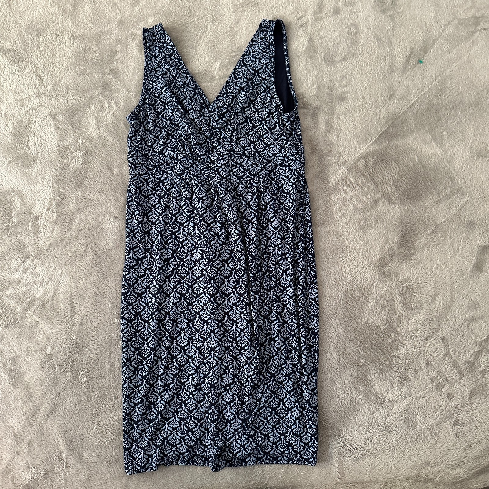 Fresh Produce Navy Blue Sleeveless Midi Dress Women’s MEDIUM Beachy Sundress