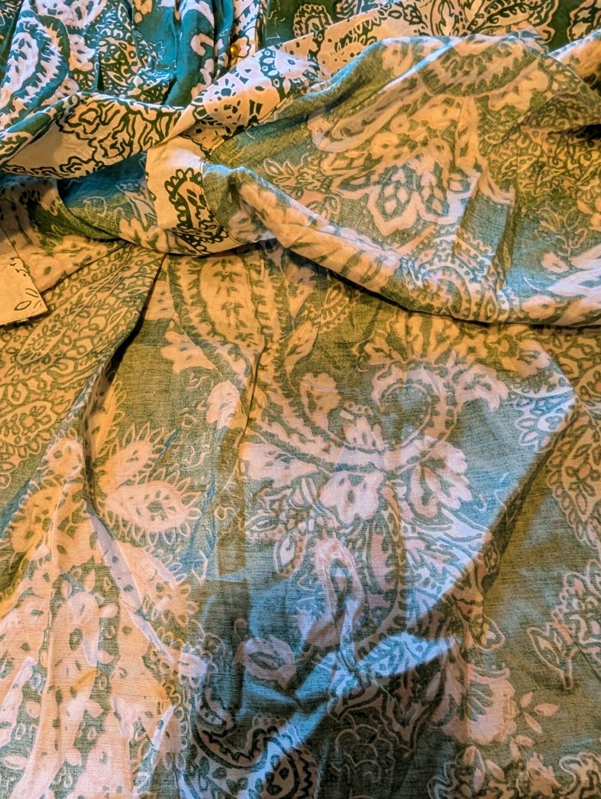 Miss June Paris Carlotta Green Maxi Dress Womens OS Paris **Missing Belt