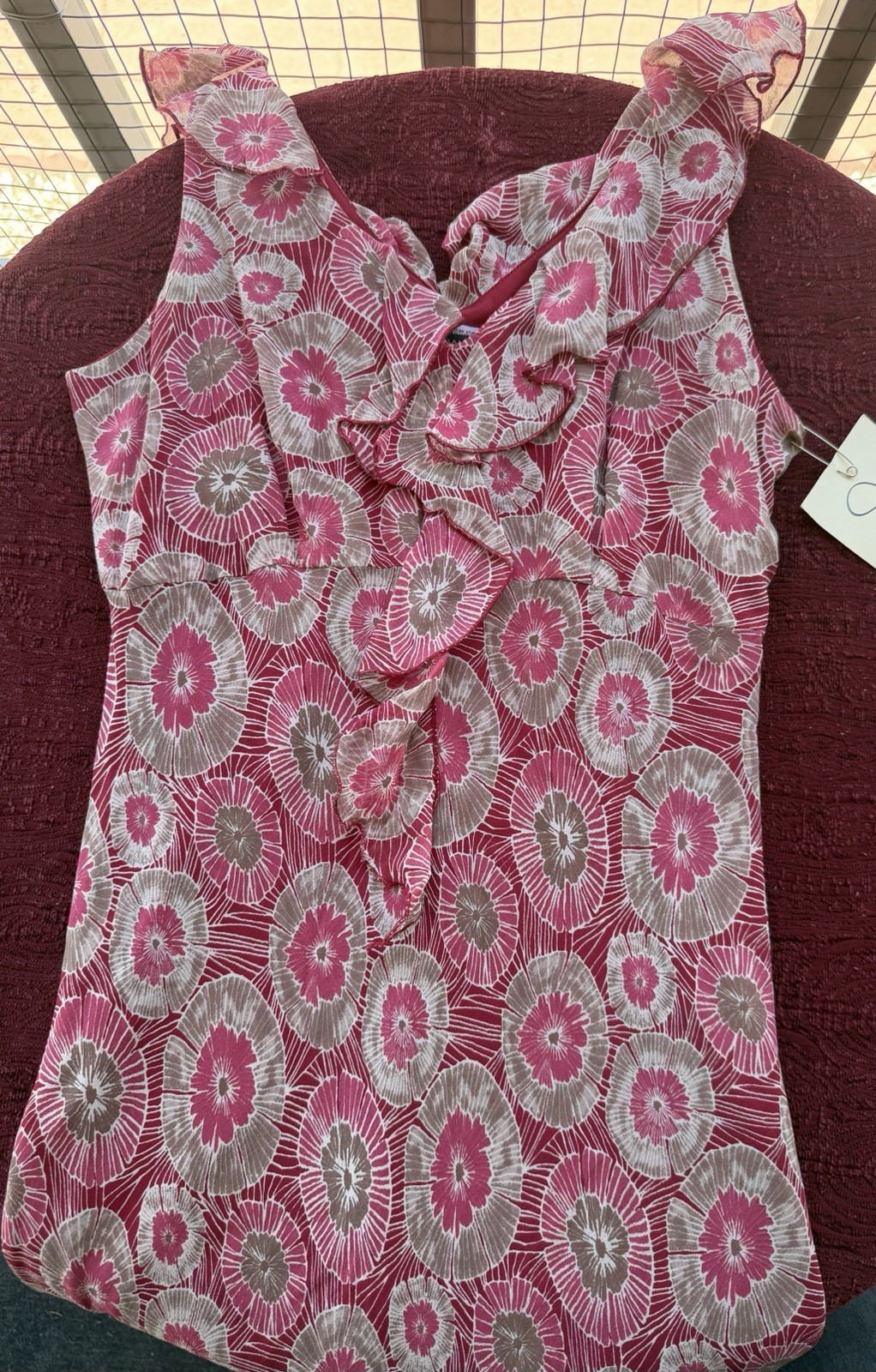 Jonathan Martin Studio 100% Silk Dress Y2K Boho SZ 8