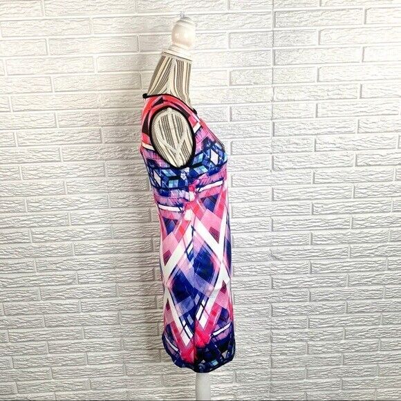 Just Love Multicolored Geometric Patterned Dress Size Medium