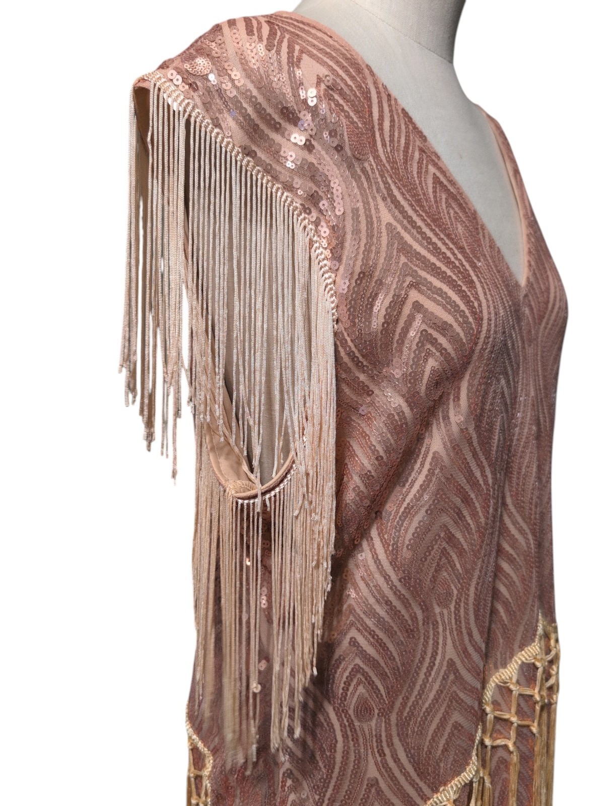 Babeyond Dress Tango Fringe Sassy Sequins Party Cocktail Club Fashion XXXL