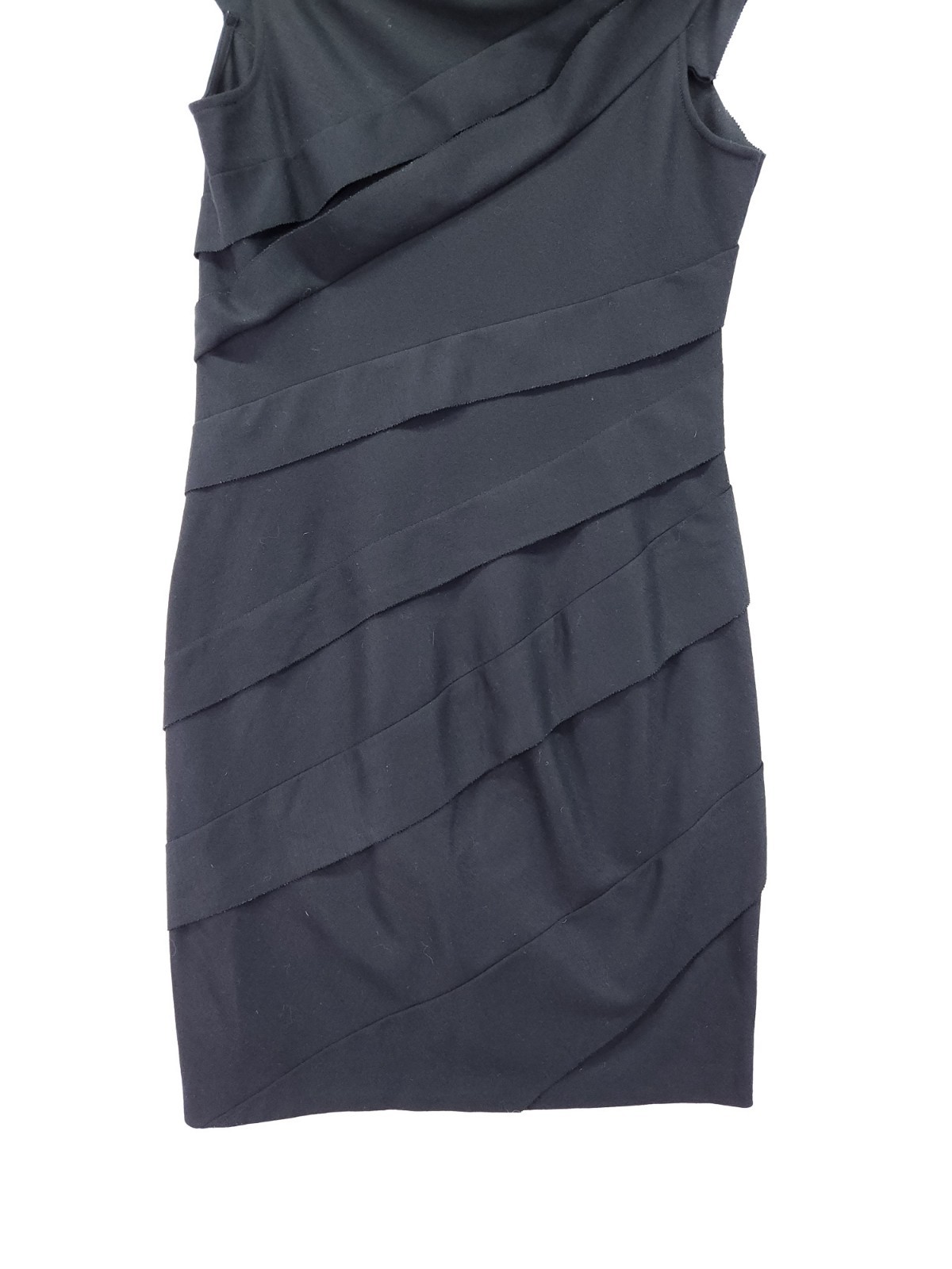 Diane Von Furstenberg Women Wool Blend Sheath Dress Size 12 Black
