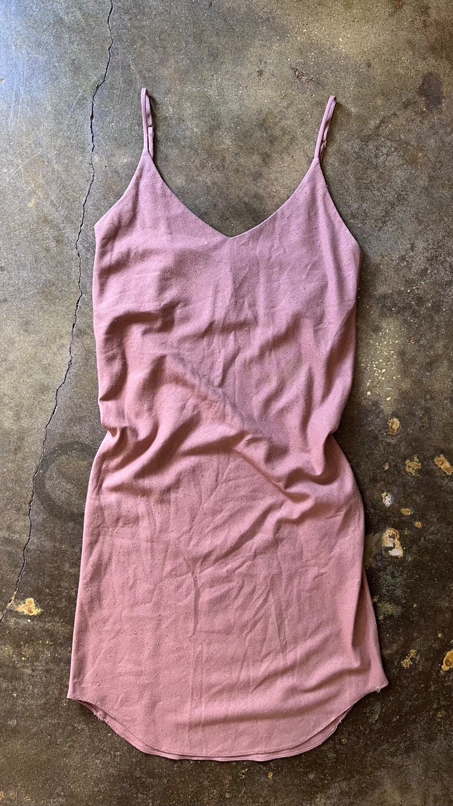 Ozma of California Bias Slip Dress, Silk Noil, XS