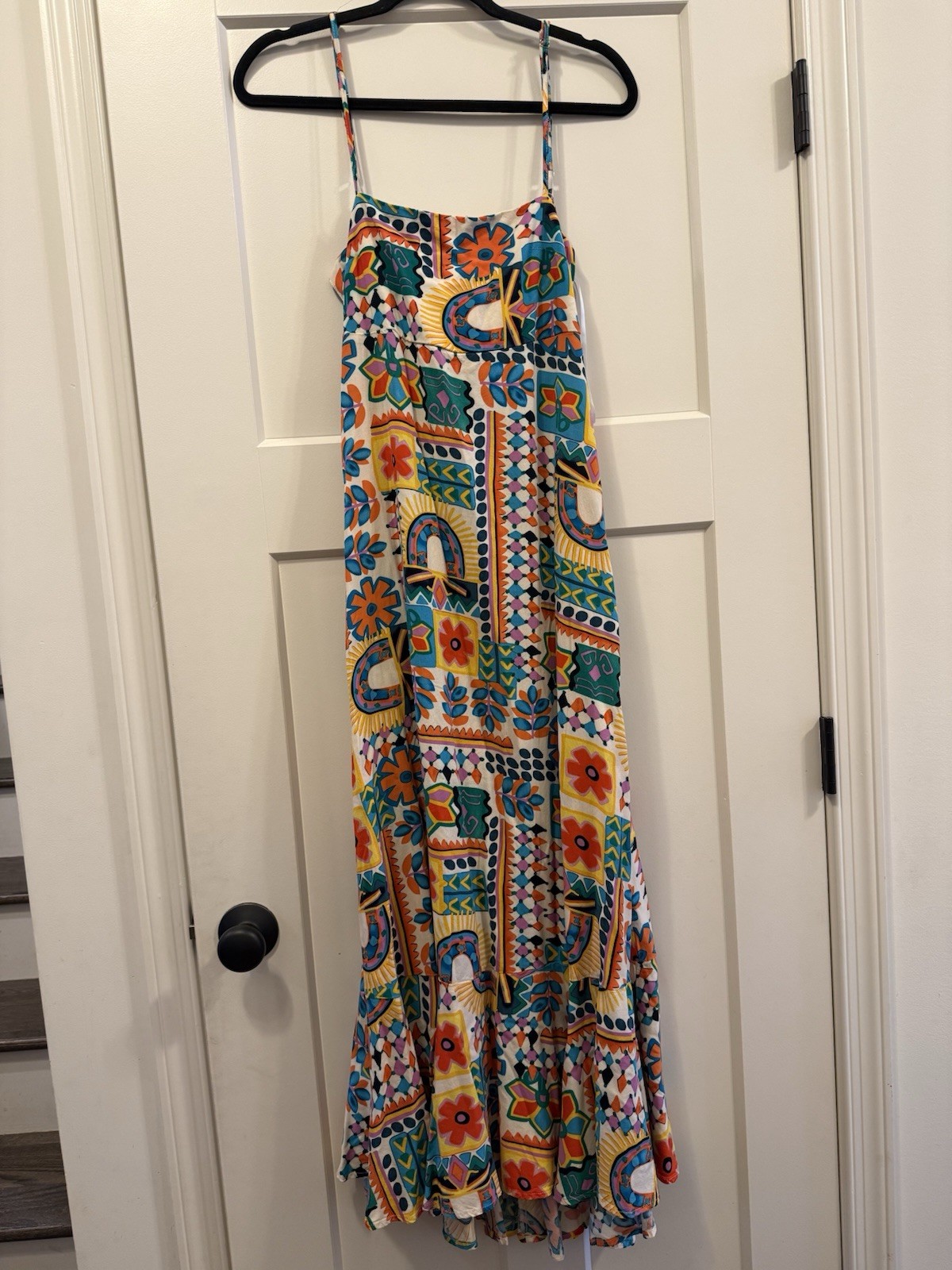 Paper Heart Anthropologie Aztec Sunrise Maxi Dress Womens Size Small EUC