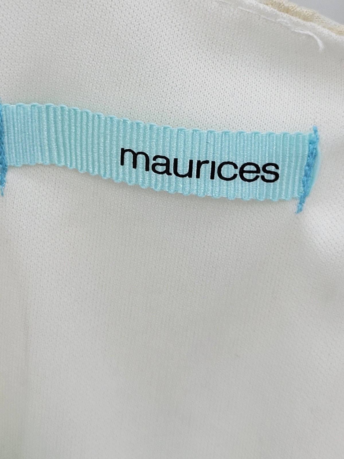 Maurices Dress Womens Medium Cream Stretch Lace Overlay Sleeveless Cottagecore