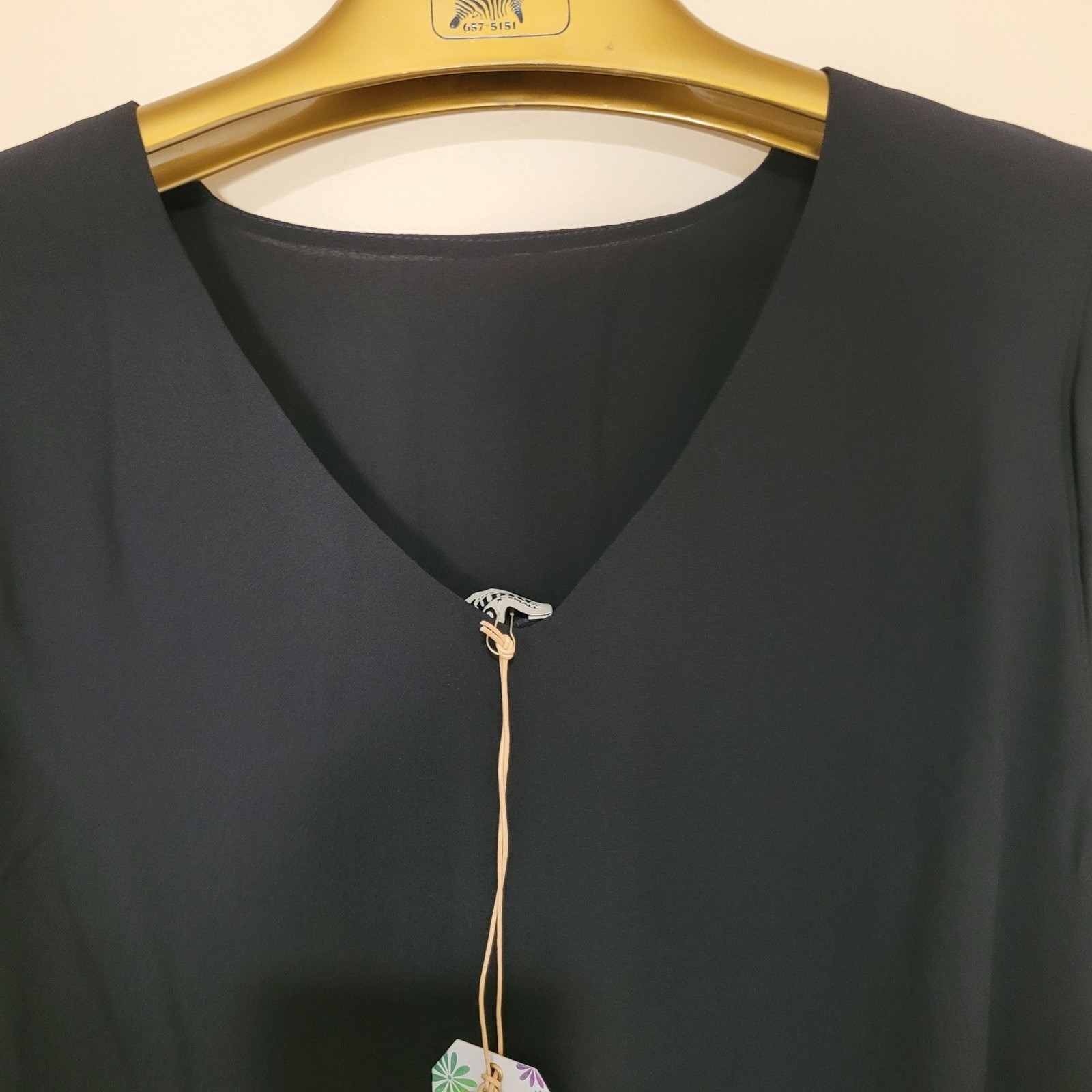 Show Me Your Mumu Black Chiffon Bell Sleeve Mini tunic Dress XS new boho formal