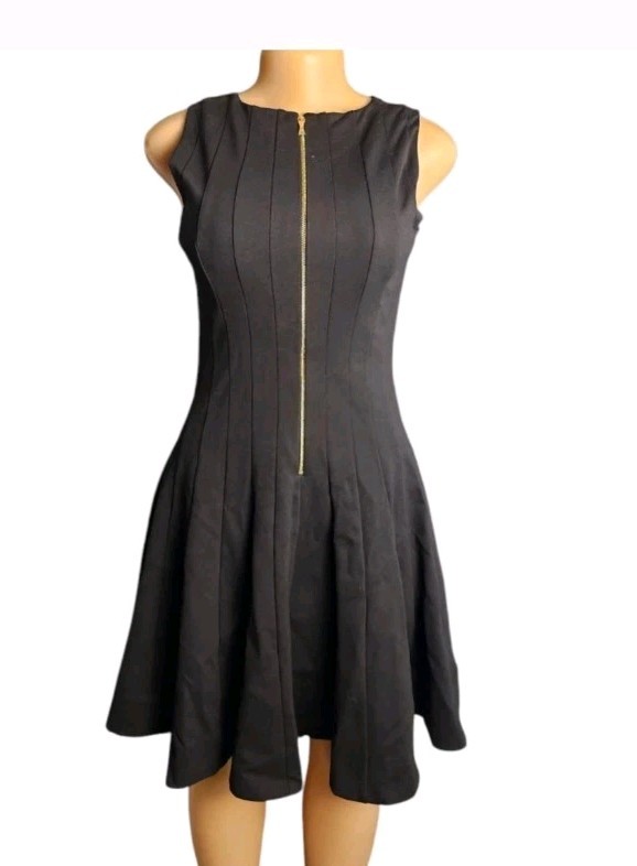 Kate Spade NY Dress Panel Fit & Flare Sleeveless Women 2 Elegant Modern Classic