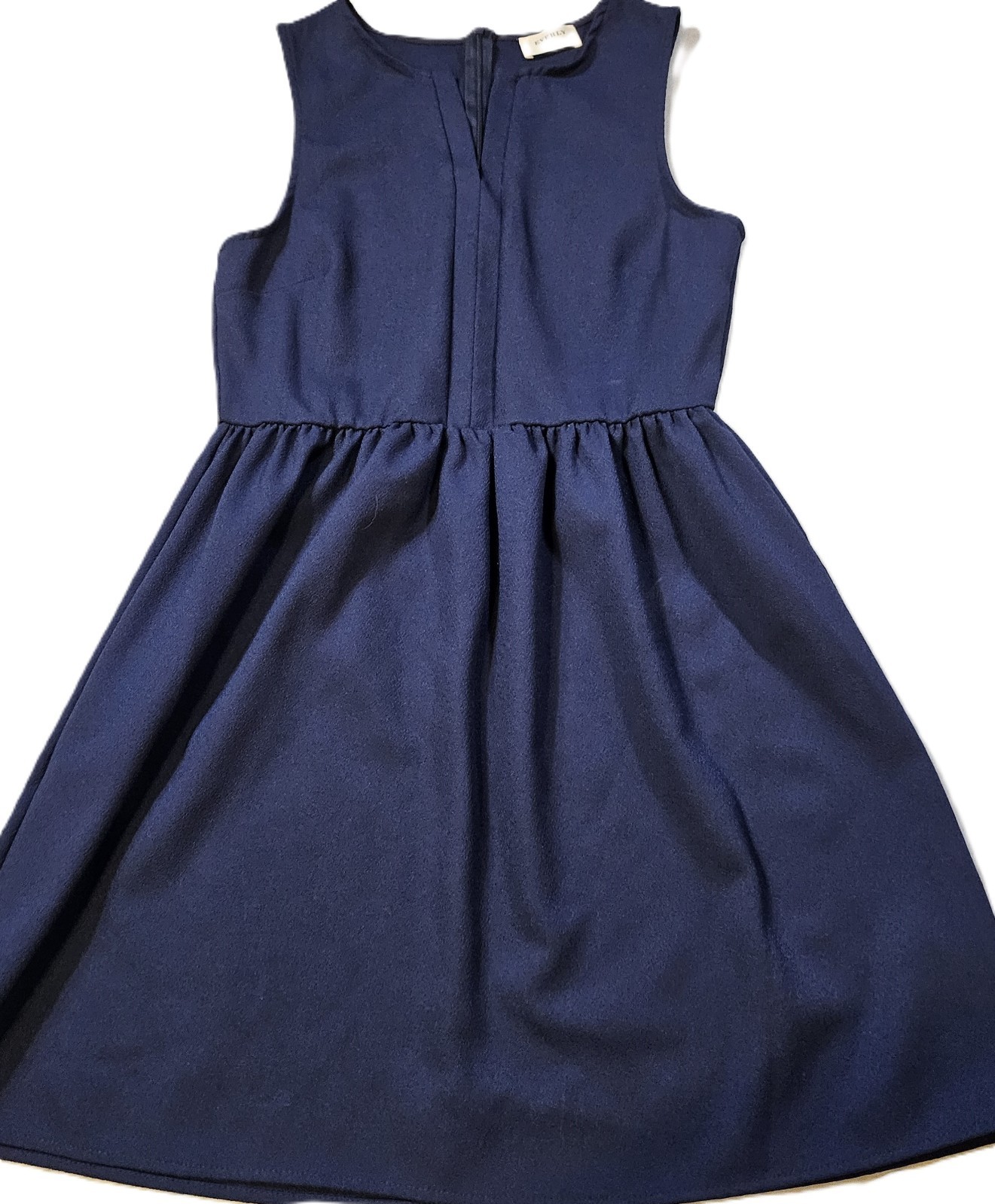 Everly Sleeveless Fit&Flare Dress SZ L Modest,Minimalist,Career,Semi-formal