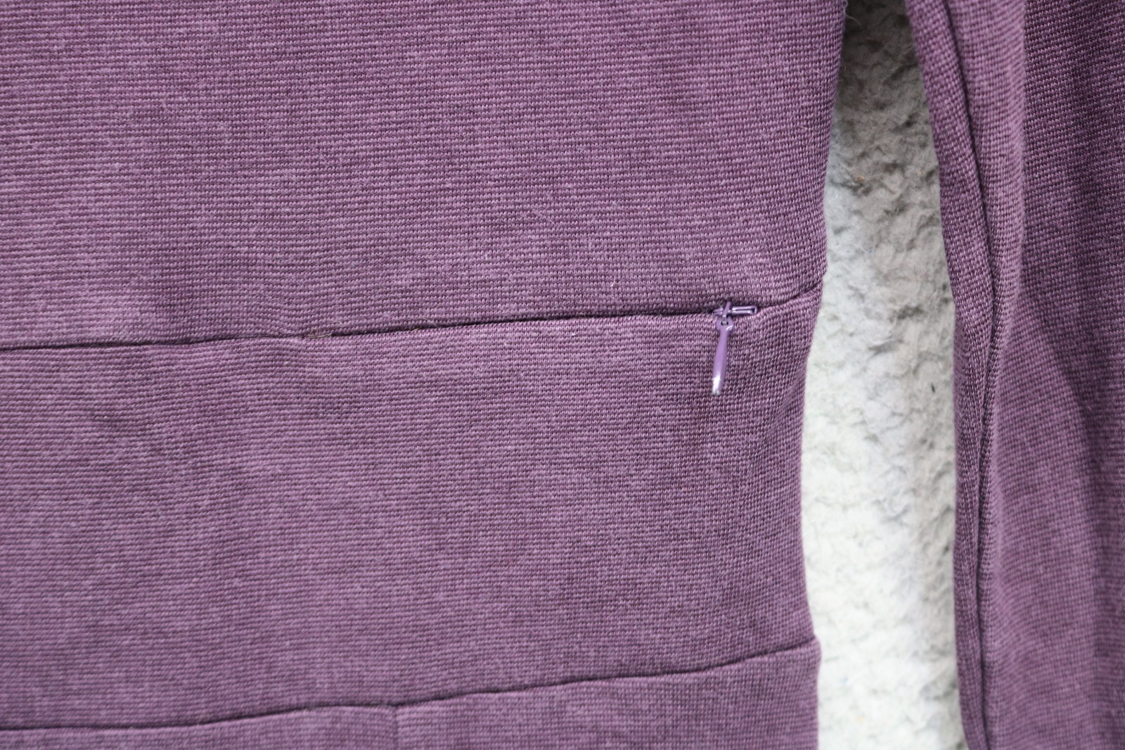 Horny Toad Long Sleeve Purple Midi Dress-Small-Very Soft-Ballet Wrap-Minimalist
