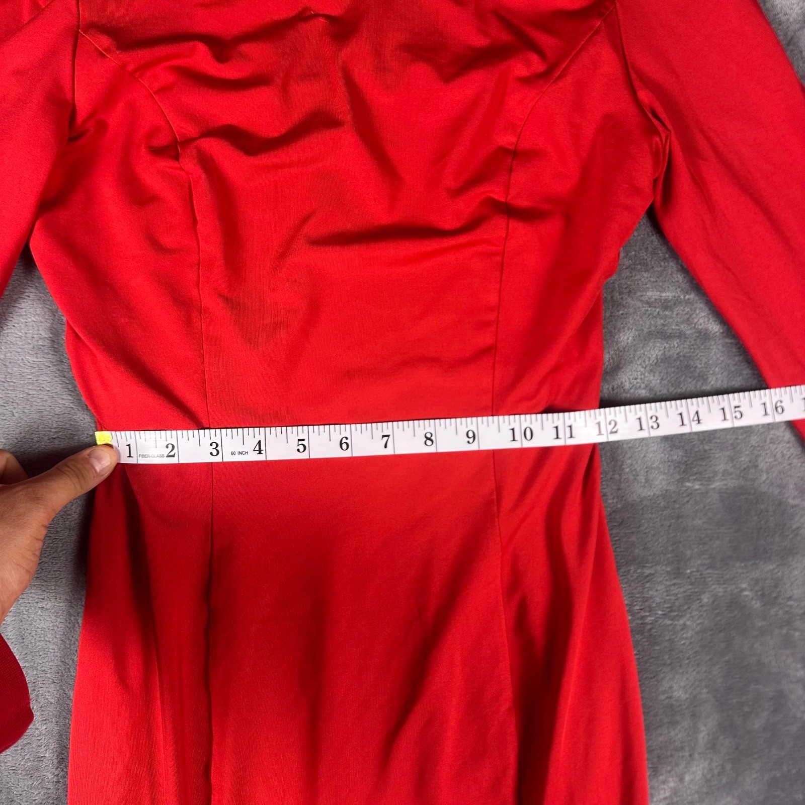 Akira Classy and Fab Red Off The Shoulder Midi Dress Womens S