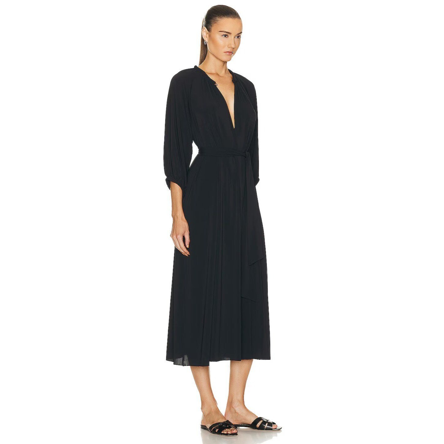 ERES Adela Dress in Noir Black Medium New Womens Maxi Long Beach Gown