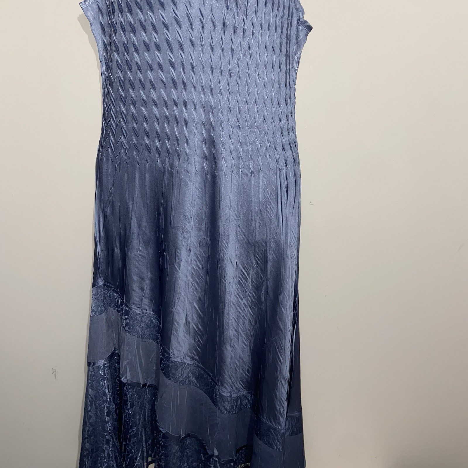 Komarov Dress W/ Jacket Medium Charmeuse Satin Wedding Mother Of Bride Fairy