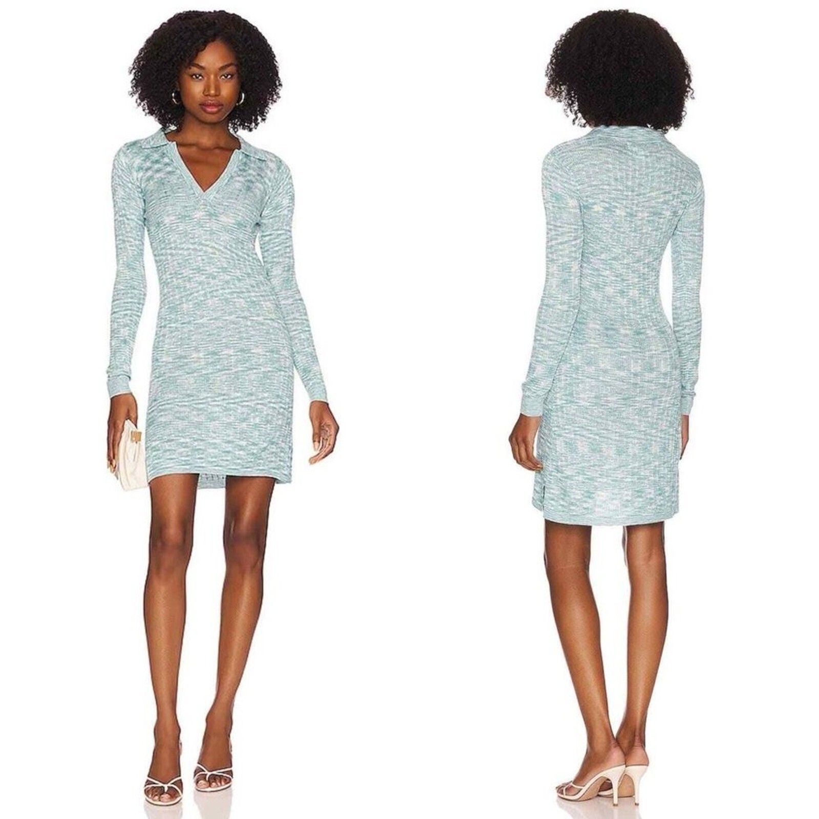 NEW NWT L*SPACE Aria Mini Dress In Poolside Blue SIZE L MSRP $132