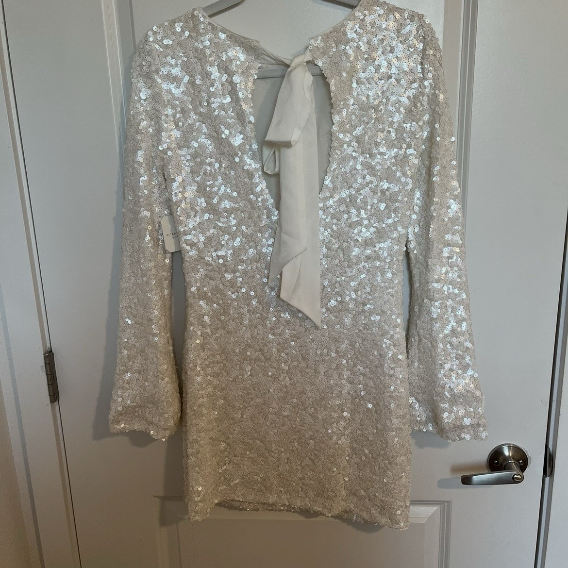 NEW Altar’d State White Sequin Mini Dress Size XL NWT