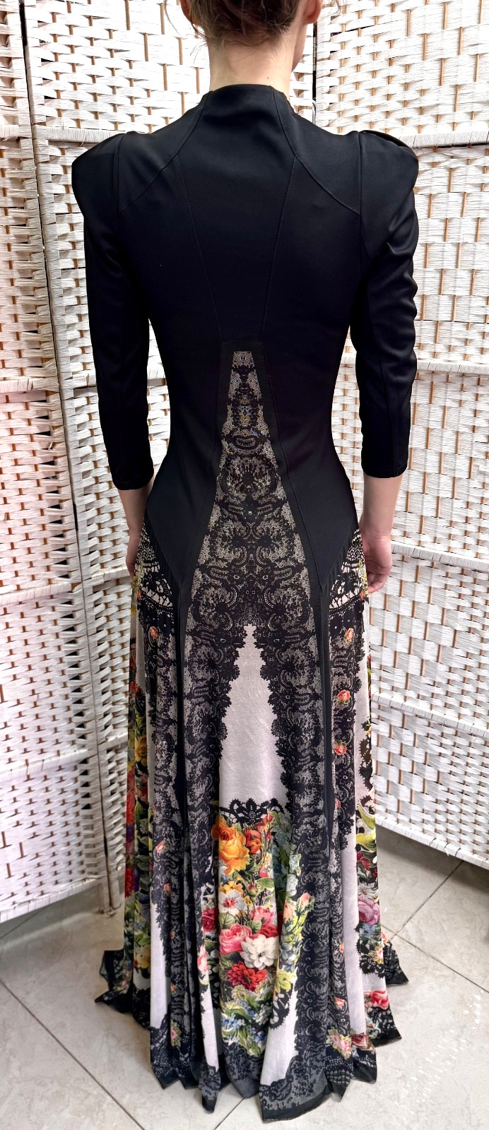 Michal Negrin Elegant Full length Floral Dress Size – 36 – NWT #2#